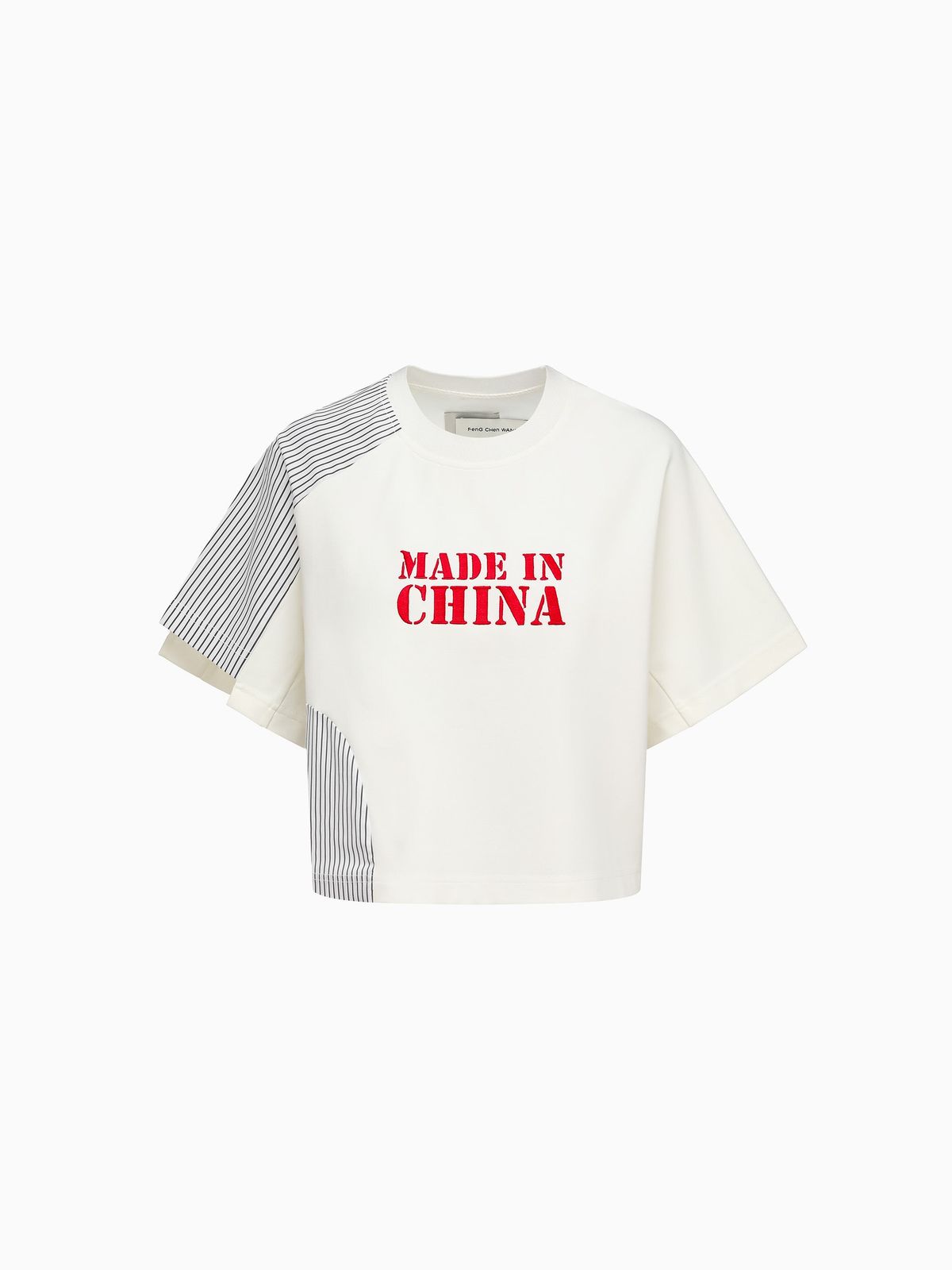 STRIPED PATCHWORK T-SHIRT