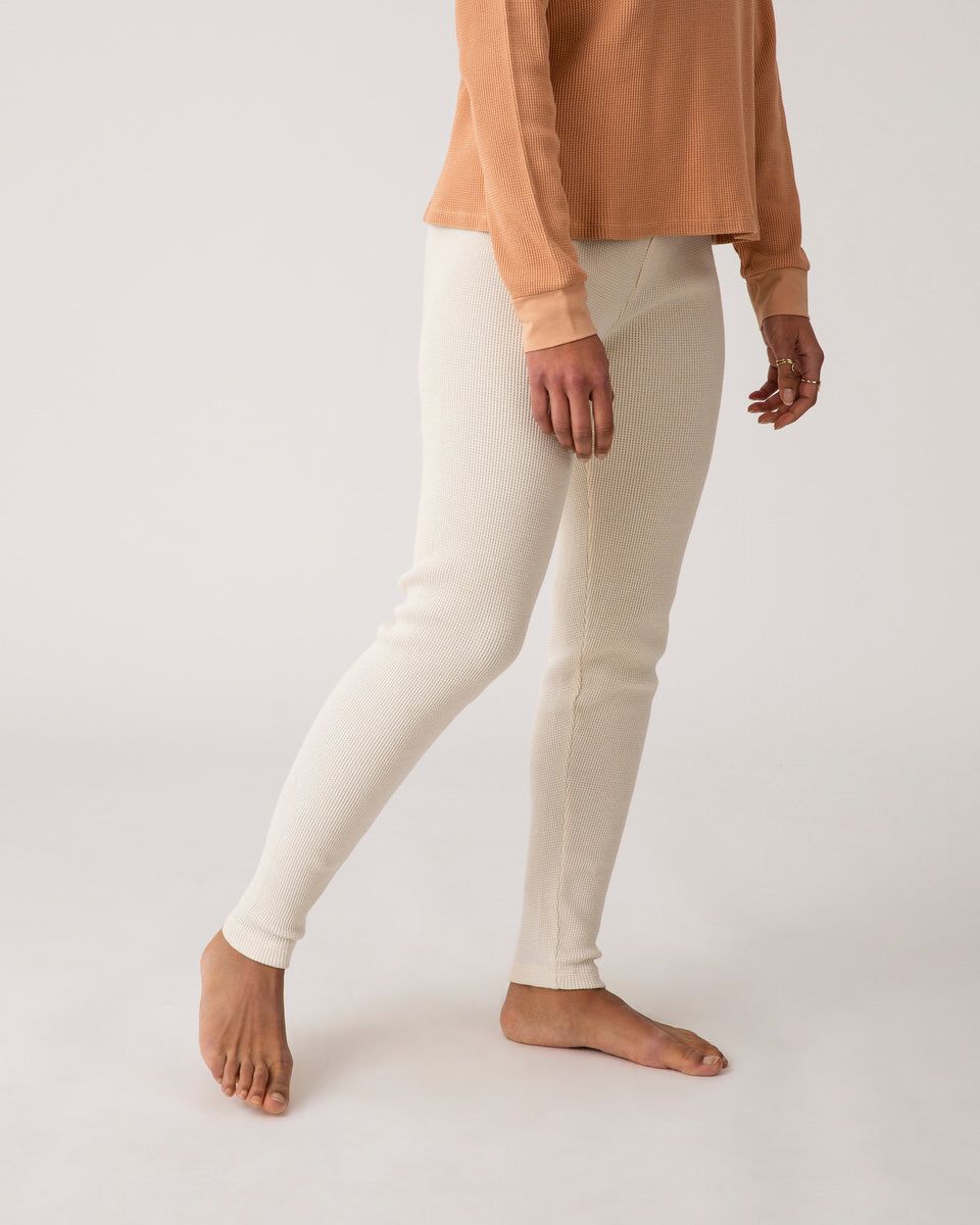 Organic Cotton Basic Pants | Ecru