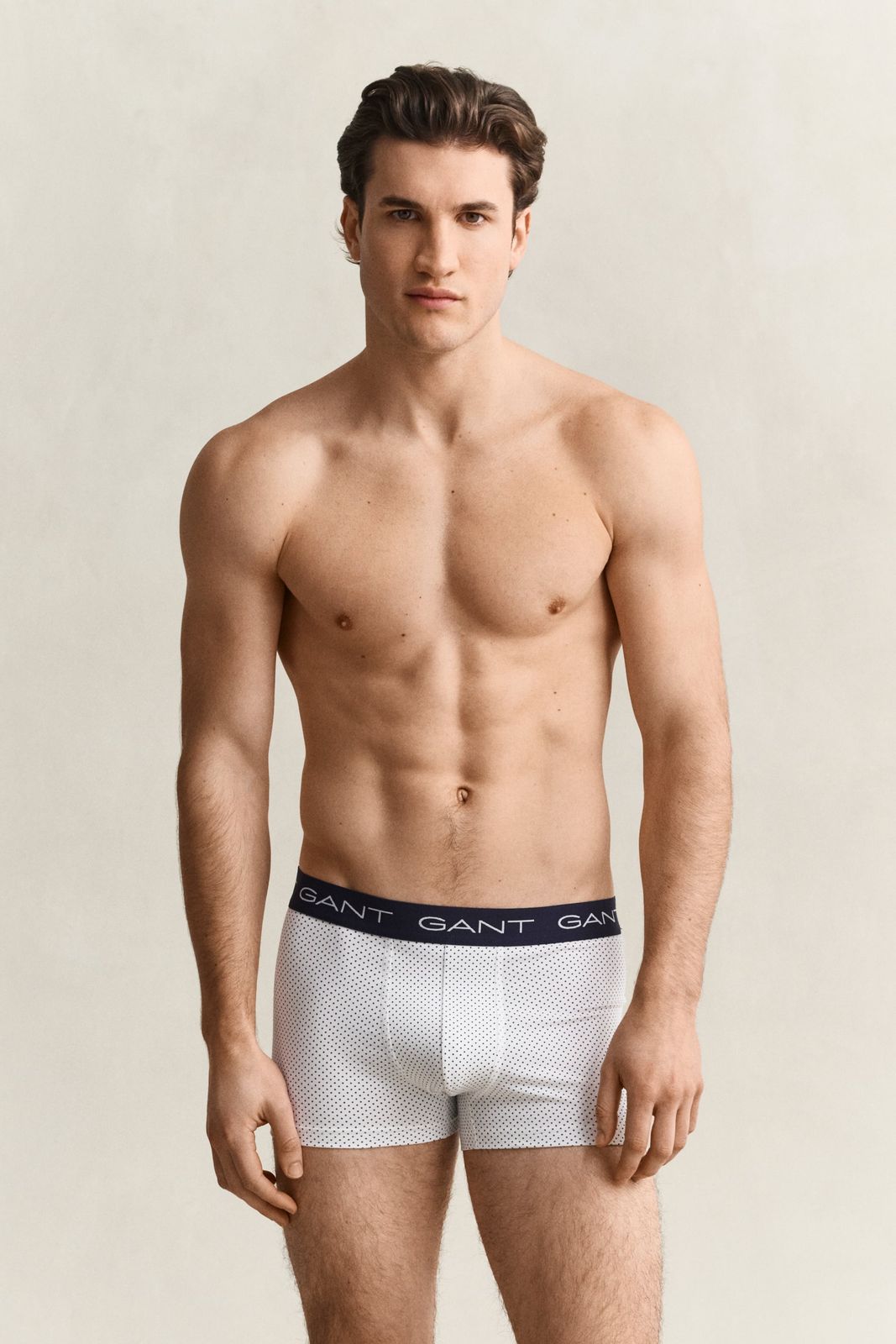 3-pack Dot Print Trunks - White