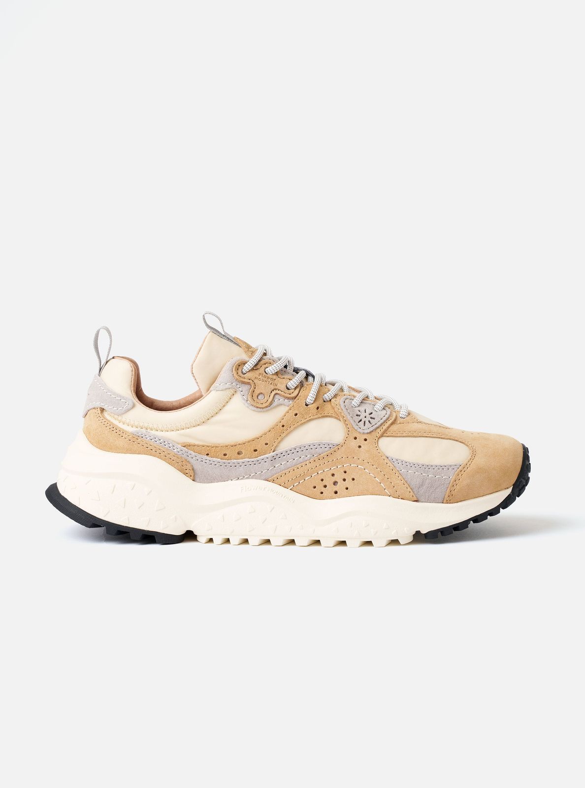 Flower Mountain Beige/cream/light Grey Suede/nylon Wave Uni