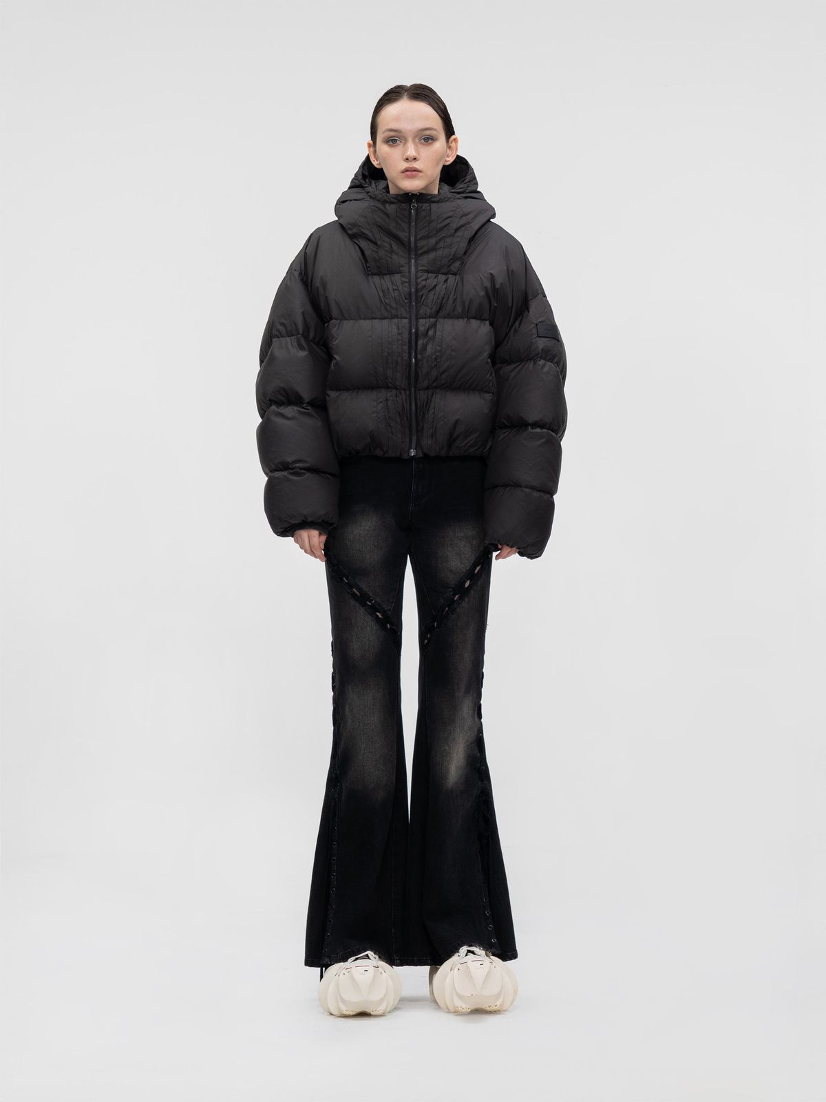 PLEATED DOWN JACKET