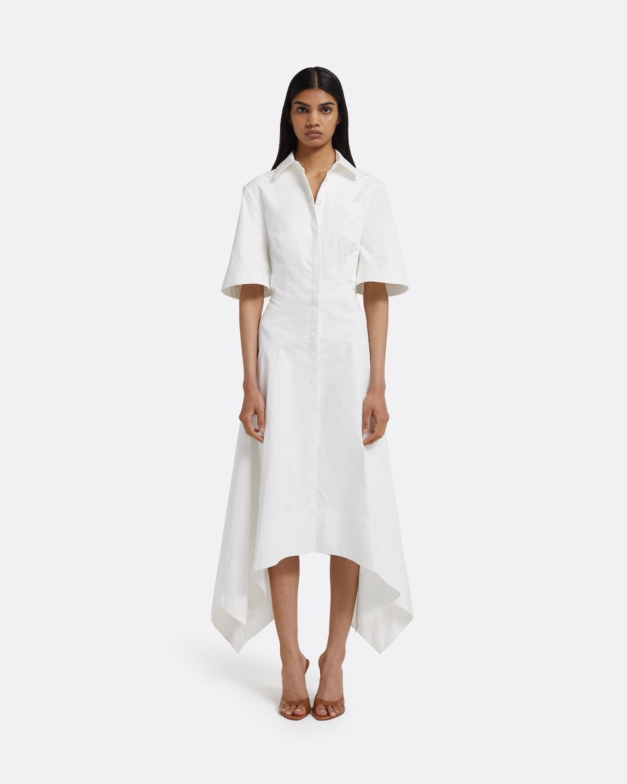 Aster Midi Dress in Ivory