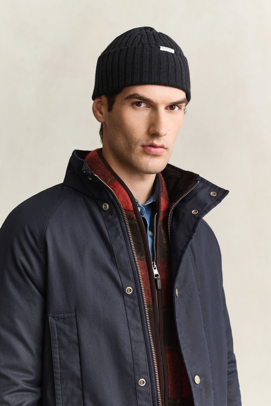 Merino Wool Beanie - BLACK