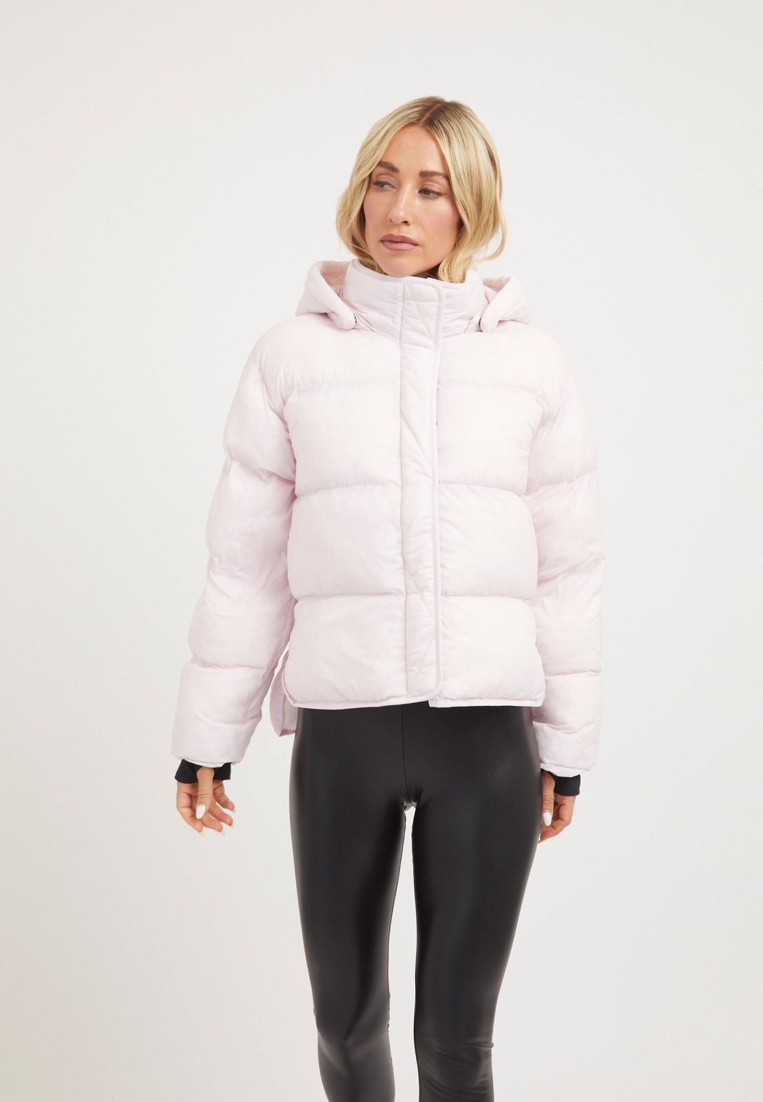 Helio Crop Duvet Jacket Soft Pink