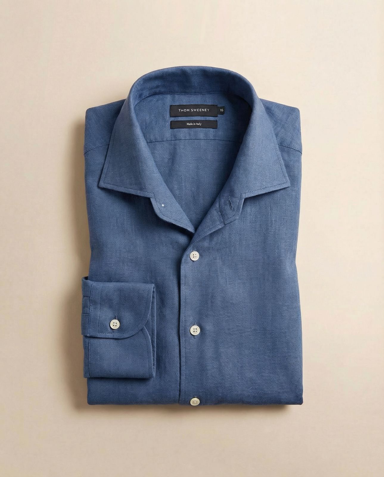 One-piece Collar Linen Shirt