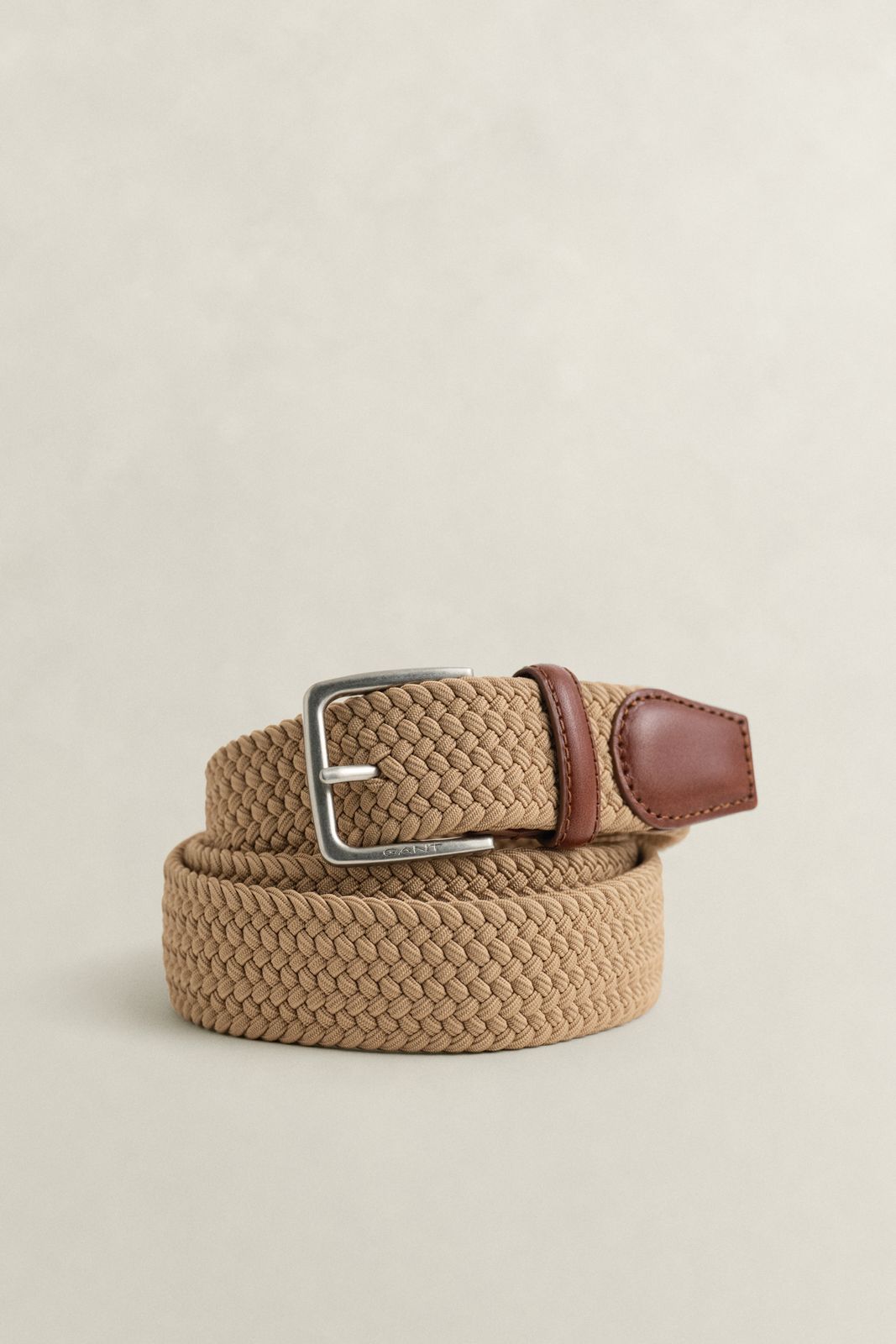 Braided Elastic Belt - BLACK BROWN