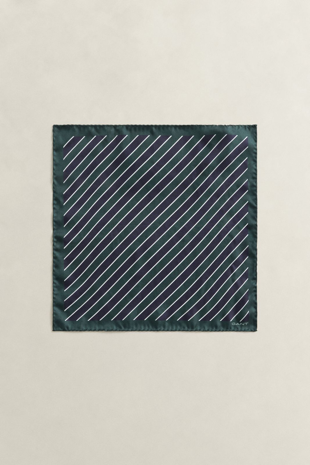 Striped Pocket Square - TARTAN GREEN