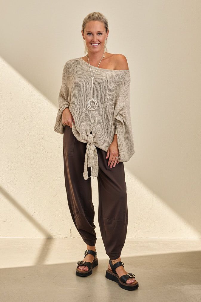 Barrel Leg Sweat-Pants