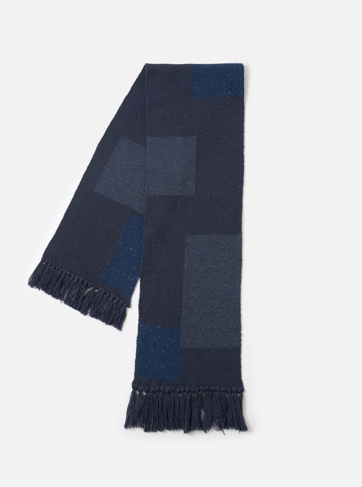 Navy British Wool Scarf