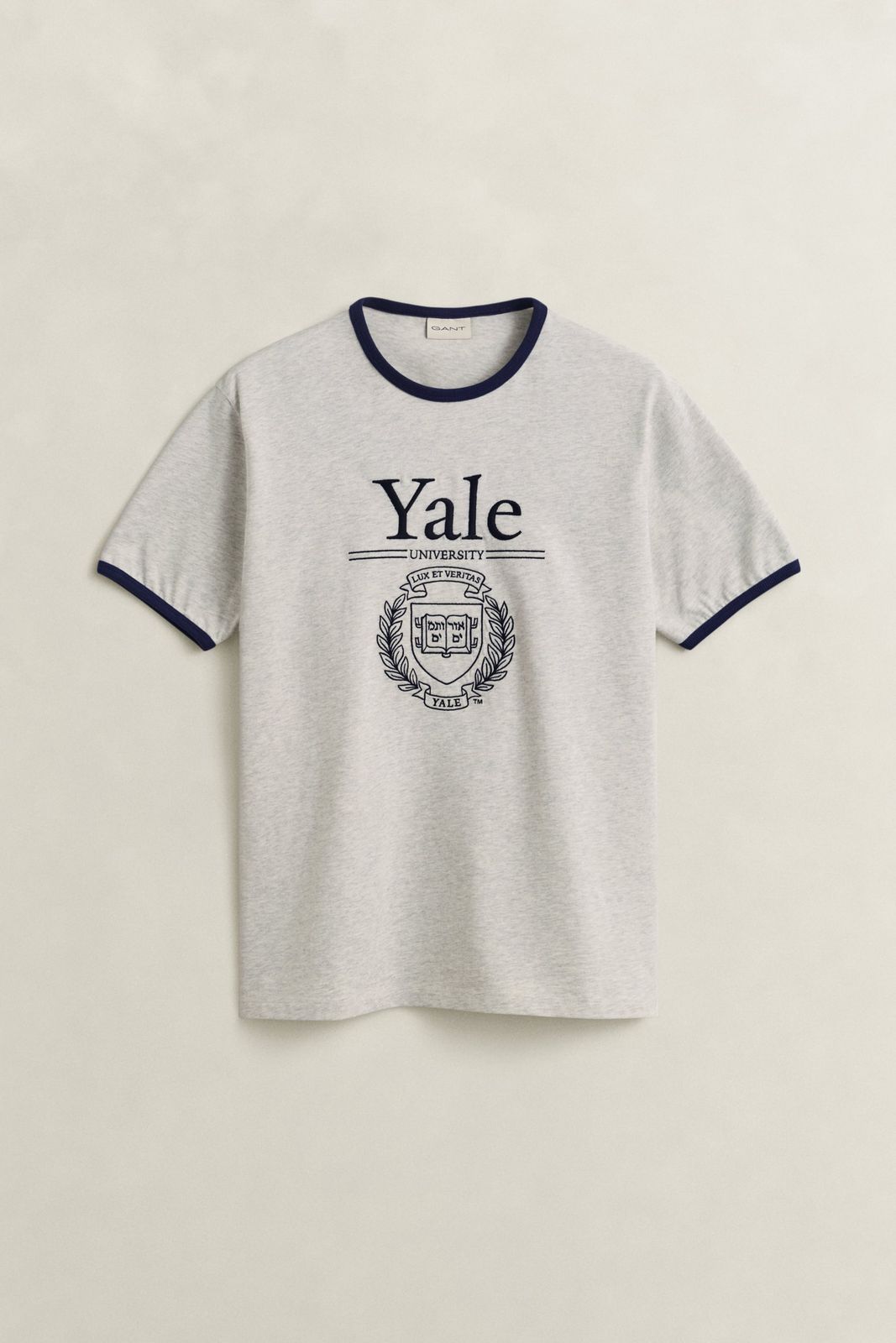 Gant X Yale T-shirt - Grey Melange