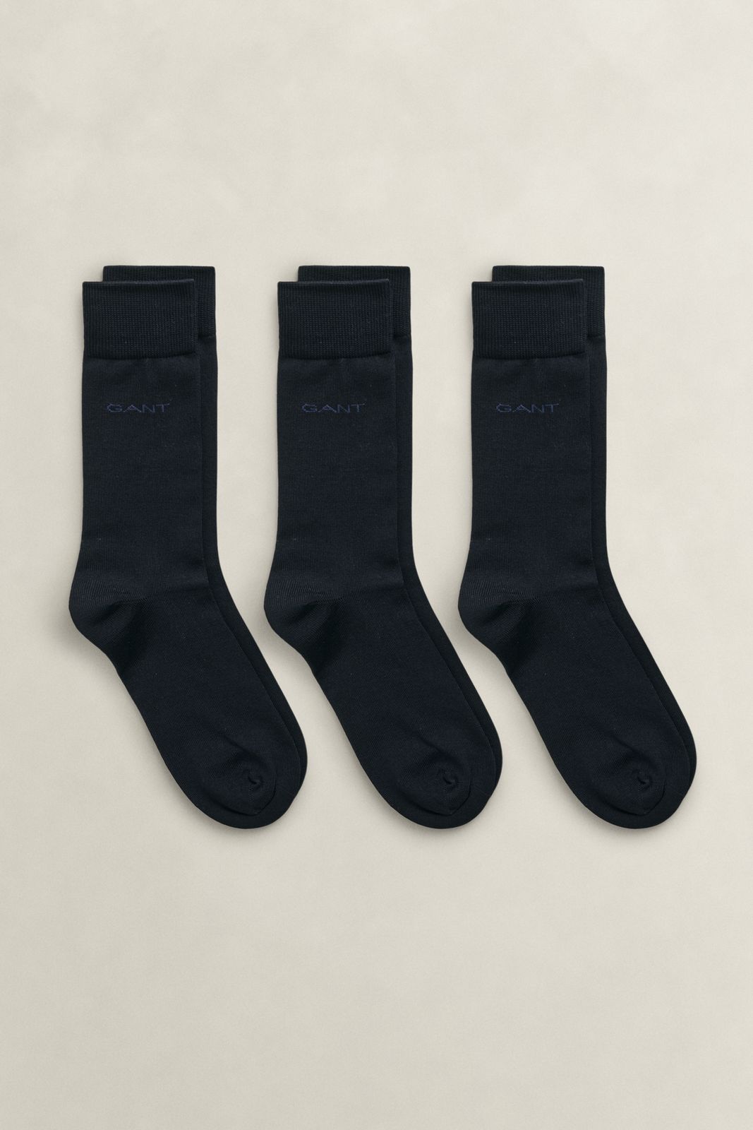 3-Pack Mercerized Cotton Socks - DENIM BLUE MELANGE