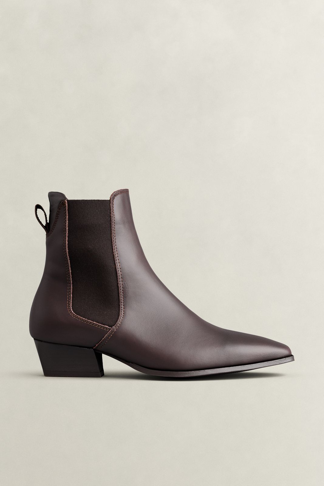 Bassotte Leather Chelsea Boots - DARK BROWN