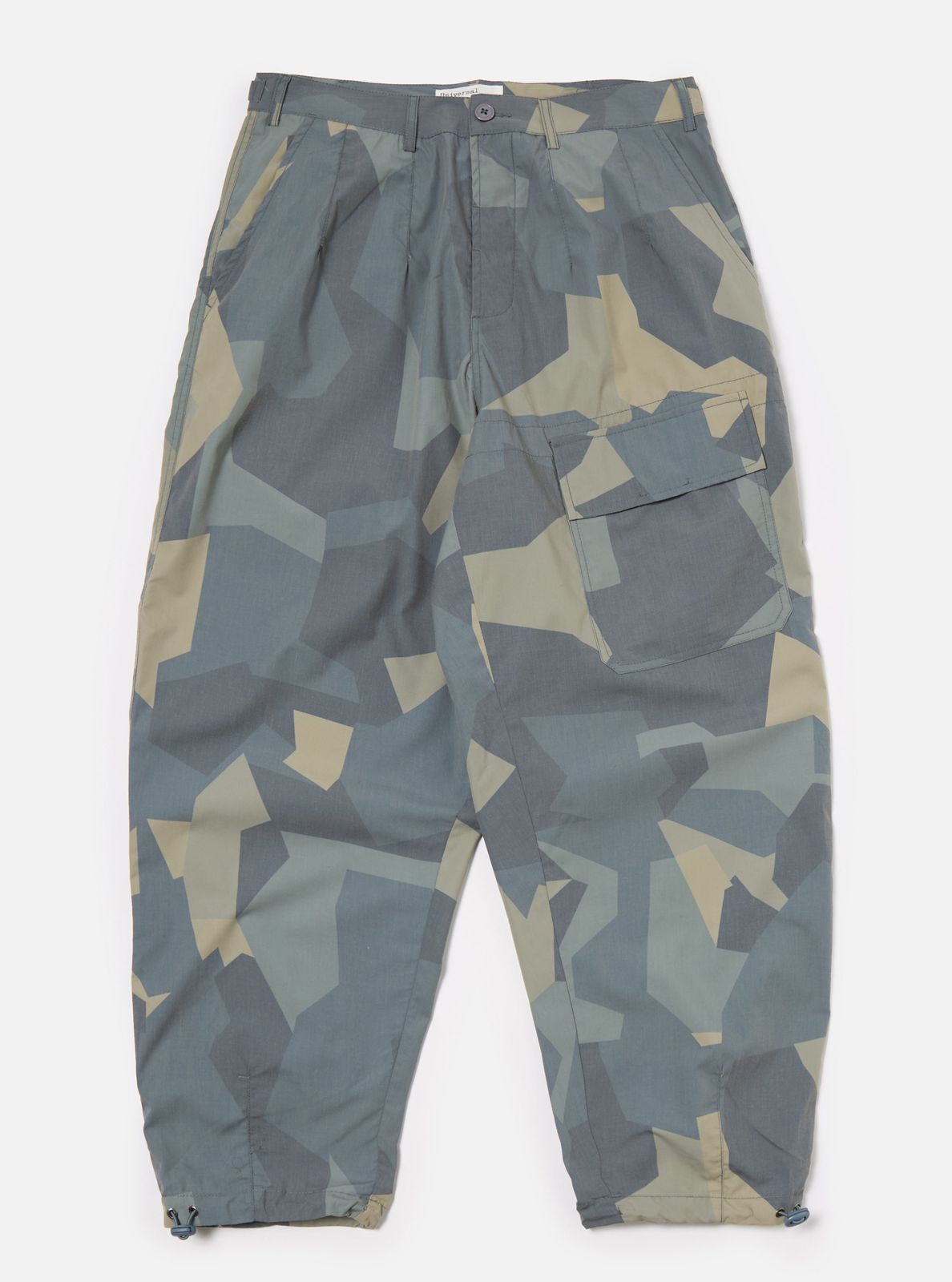 Master-piece X Universal Works Blue Camo Recycled Polytech Loose Pilot Trouser