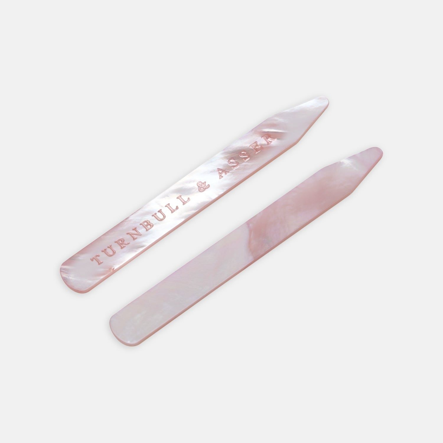 Pink Mother-of-pearl Collar Stays