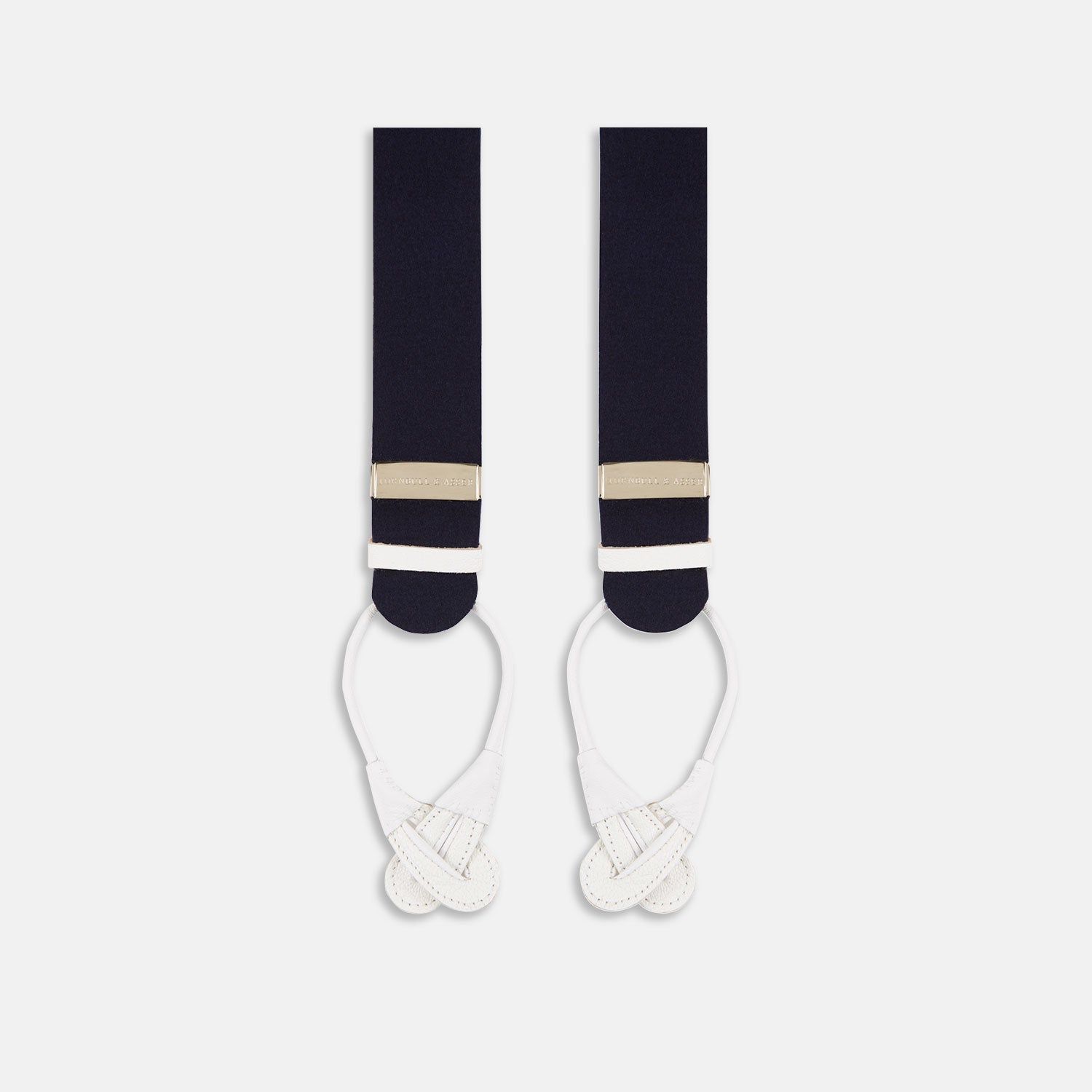 Navy Adjustable Felt Braces