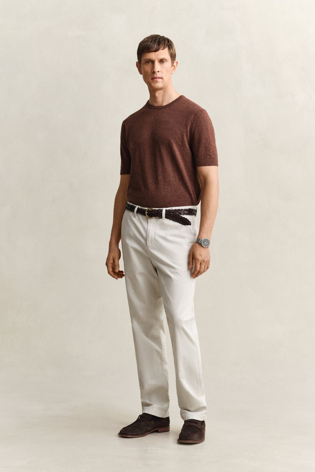 Classic Regular Chinos - DARK KHAKI