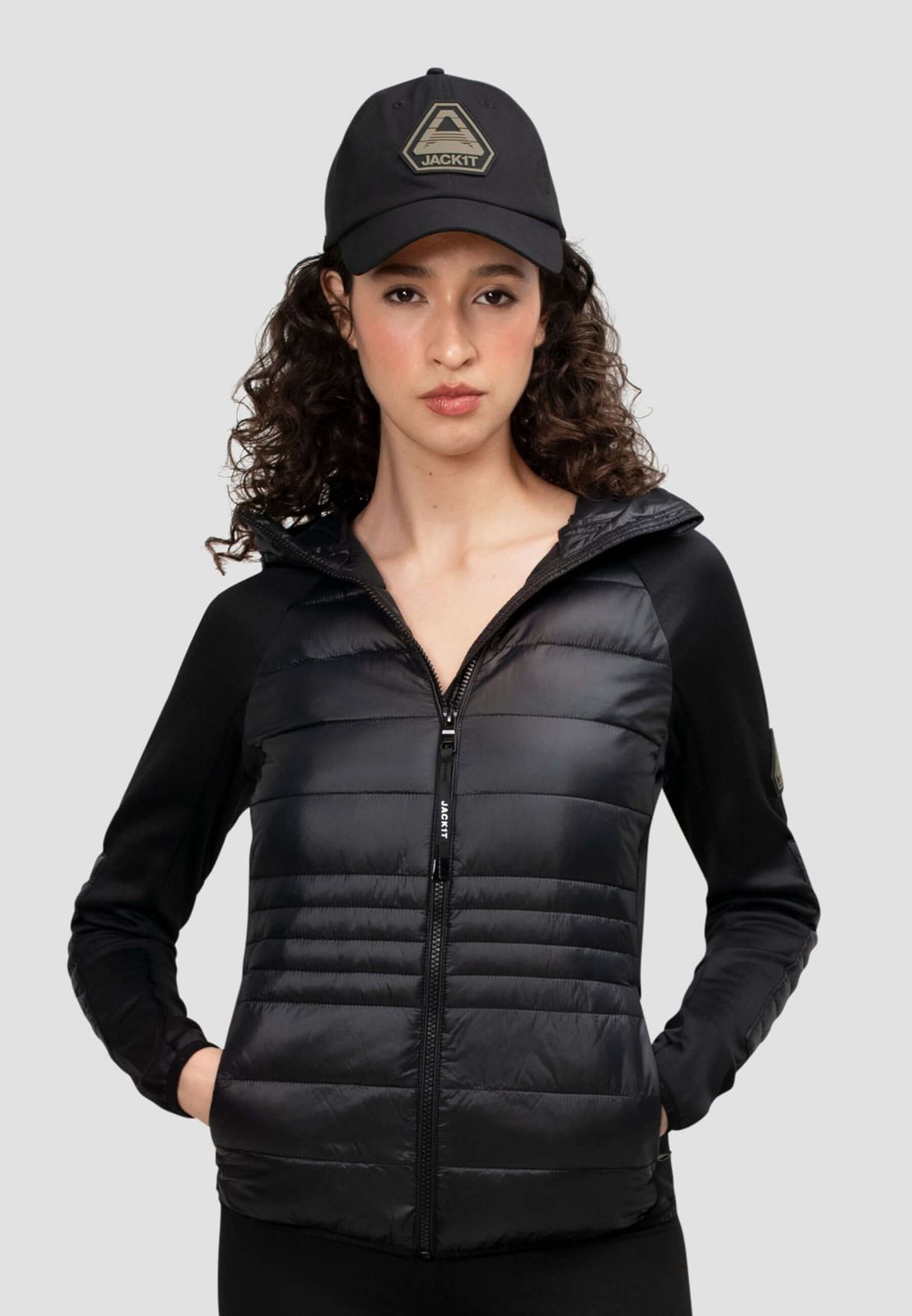 Calypso Hybrid Hooded Jacket Black