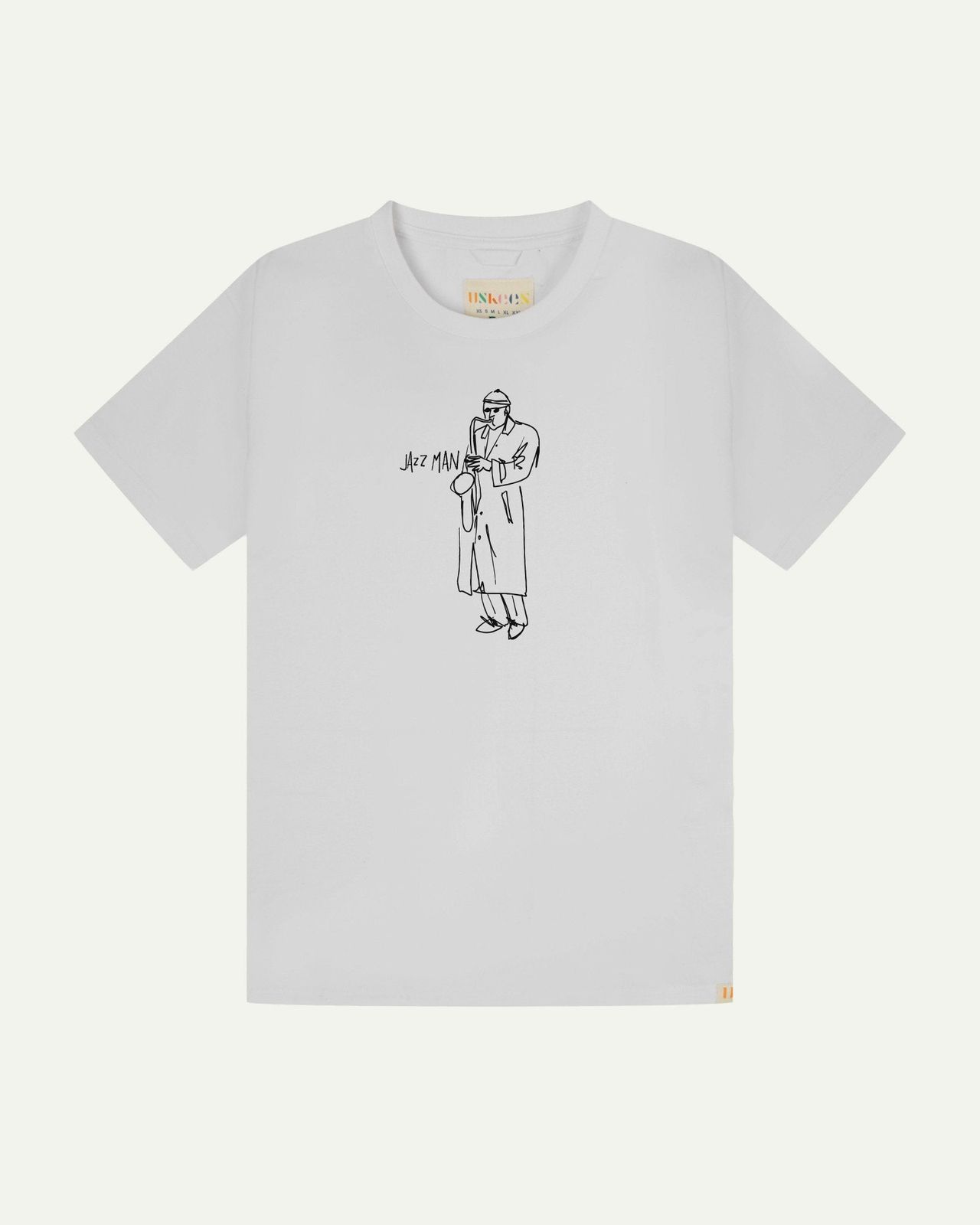7006 Jazz man t-shirt - white