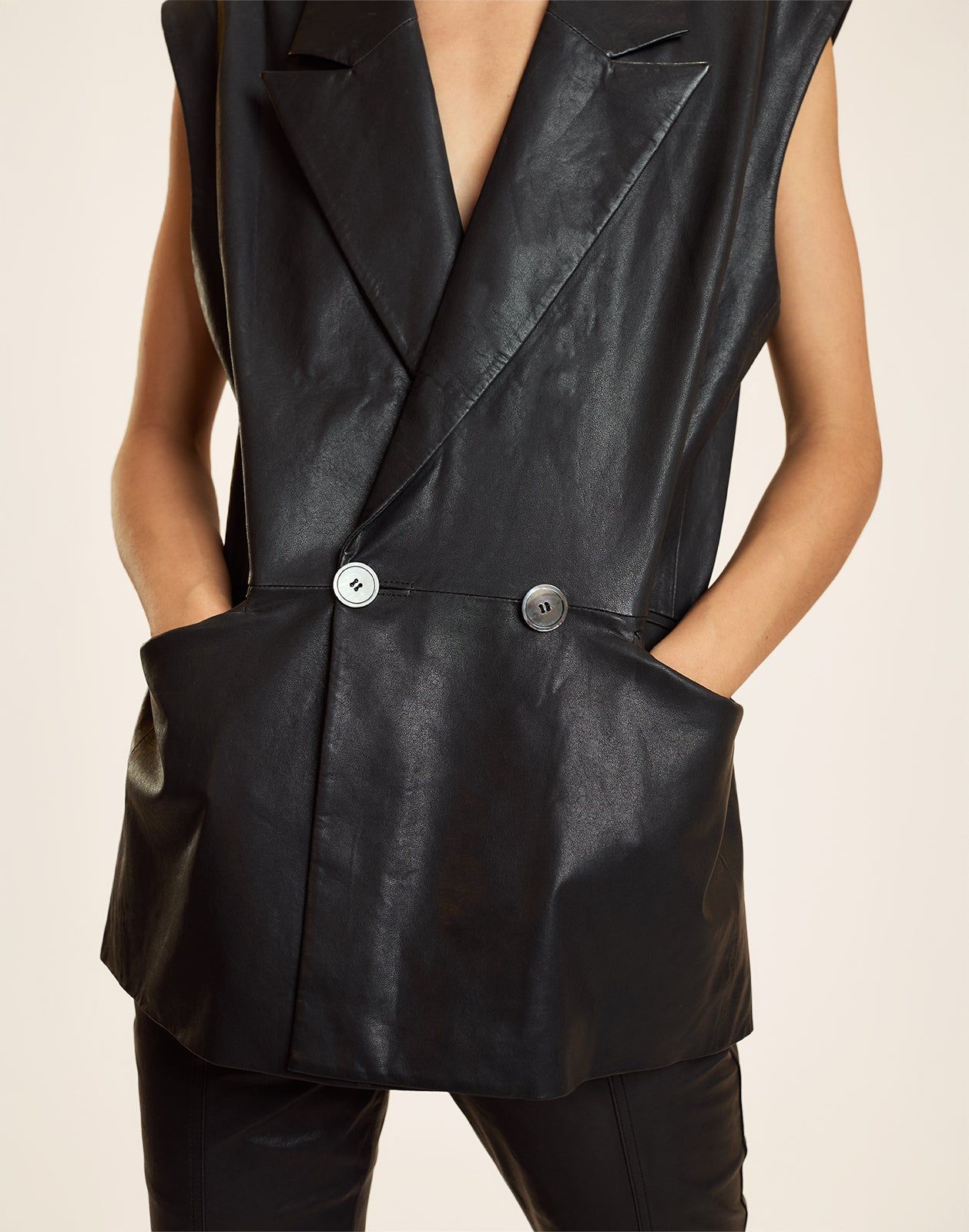 Lola Leather Vest