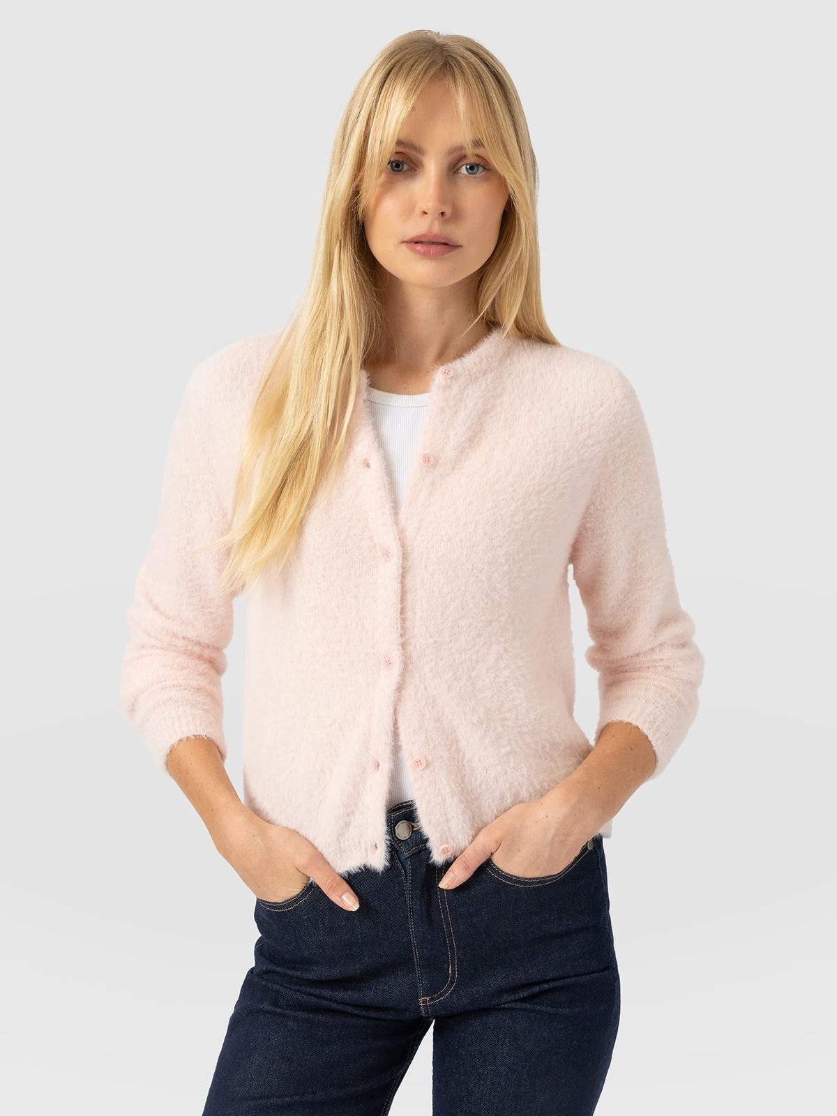 Rosalie Cardigan - Pale Pink