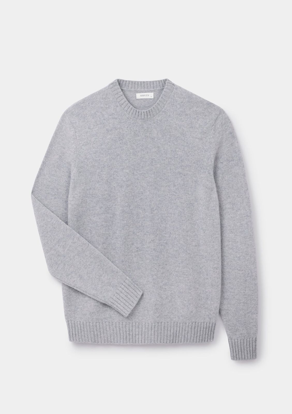 Grey Mist Lambswool Crew Neck Jumper