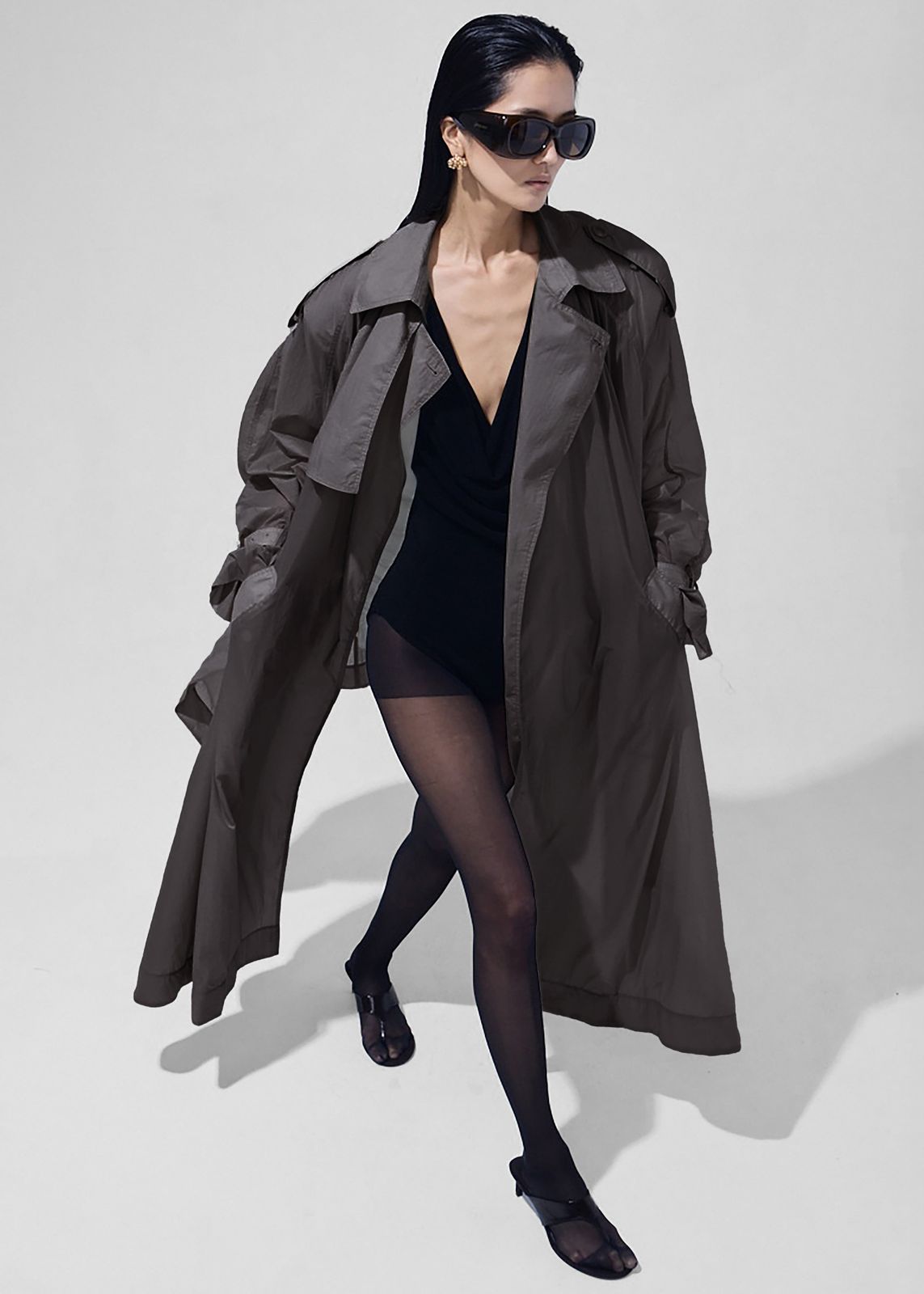 Linas Technical Light Trench - Storm Grey