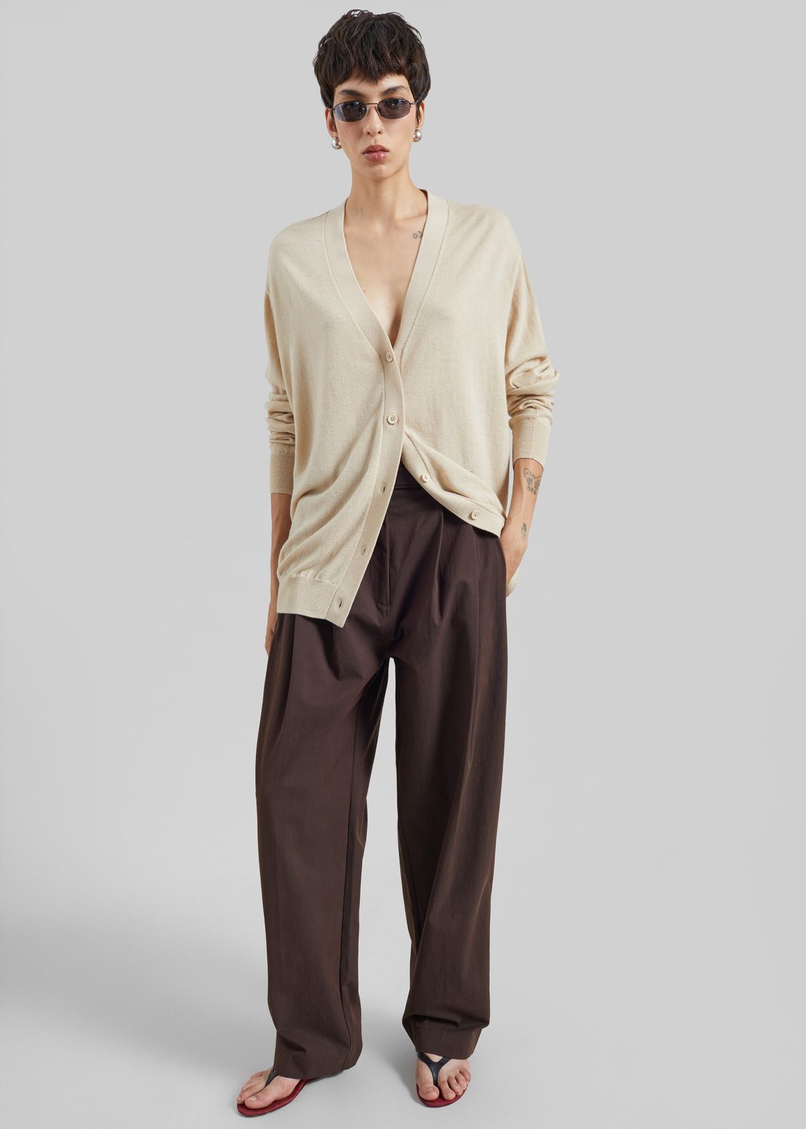 CO Pleated Pants - Chocolate