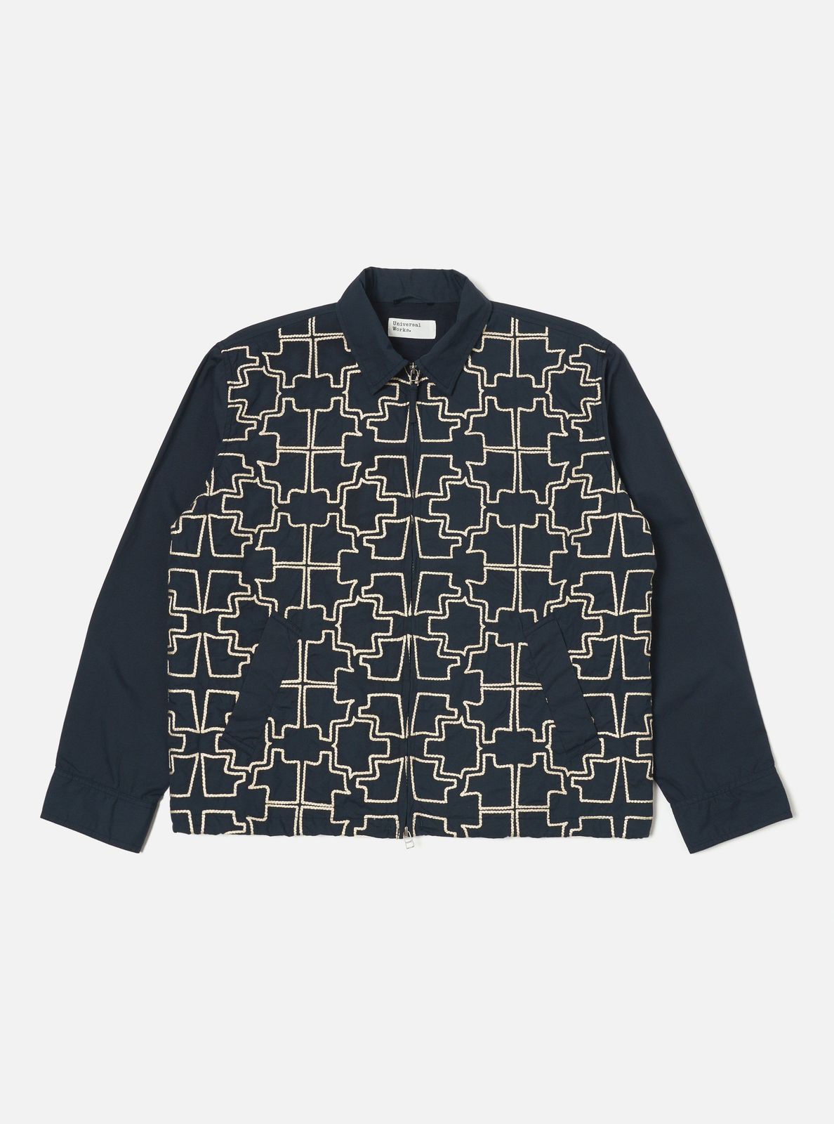 Navy Mitla Broadcloth Club Jacket