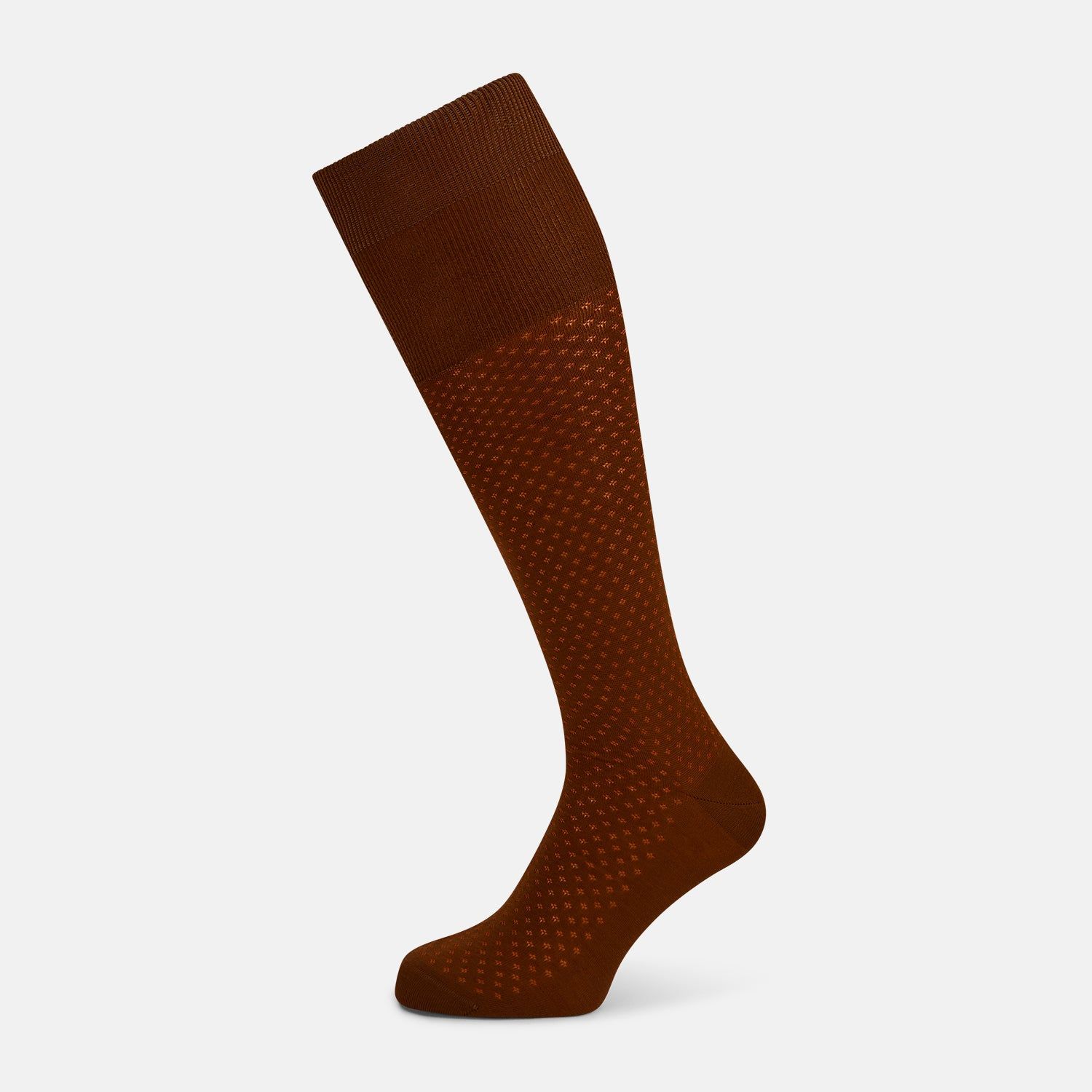 Rust Motif Long Socks