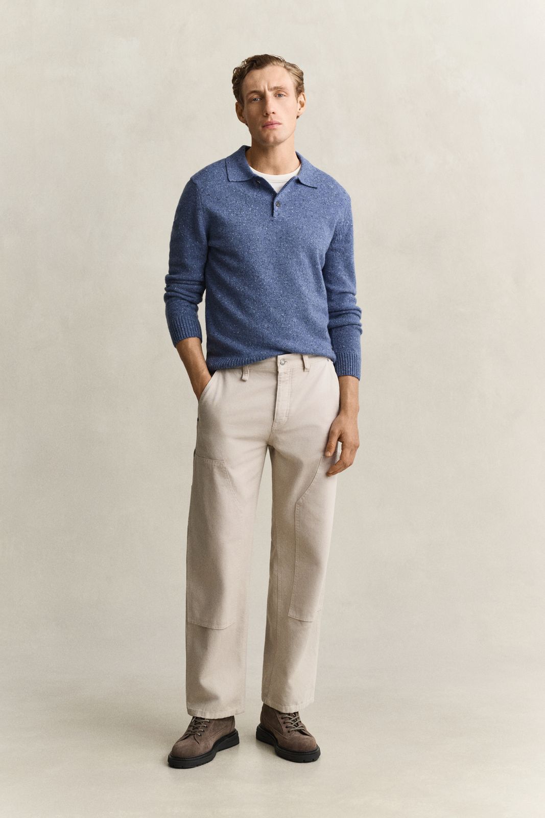 Relaxed Carpenter Pants - CLAY BEIGE