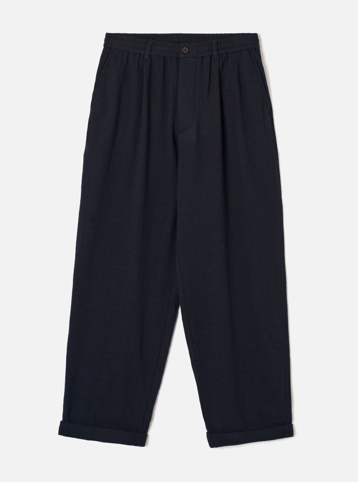 Dark Navy Robin Wool Mix Lindberg Pant