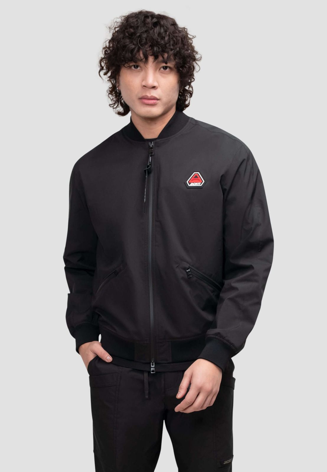 Oberon Tech Bomber Jacket Black