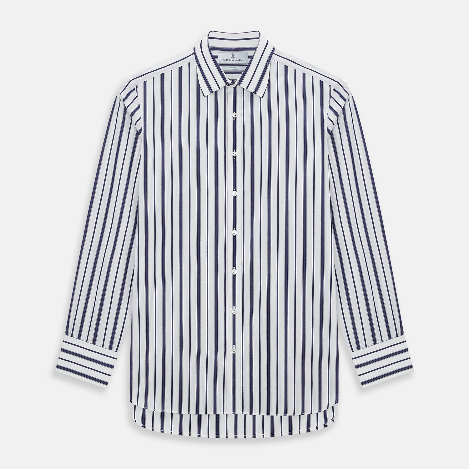 Navy Double Stripe Mayfair Shirt