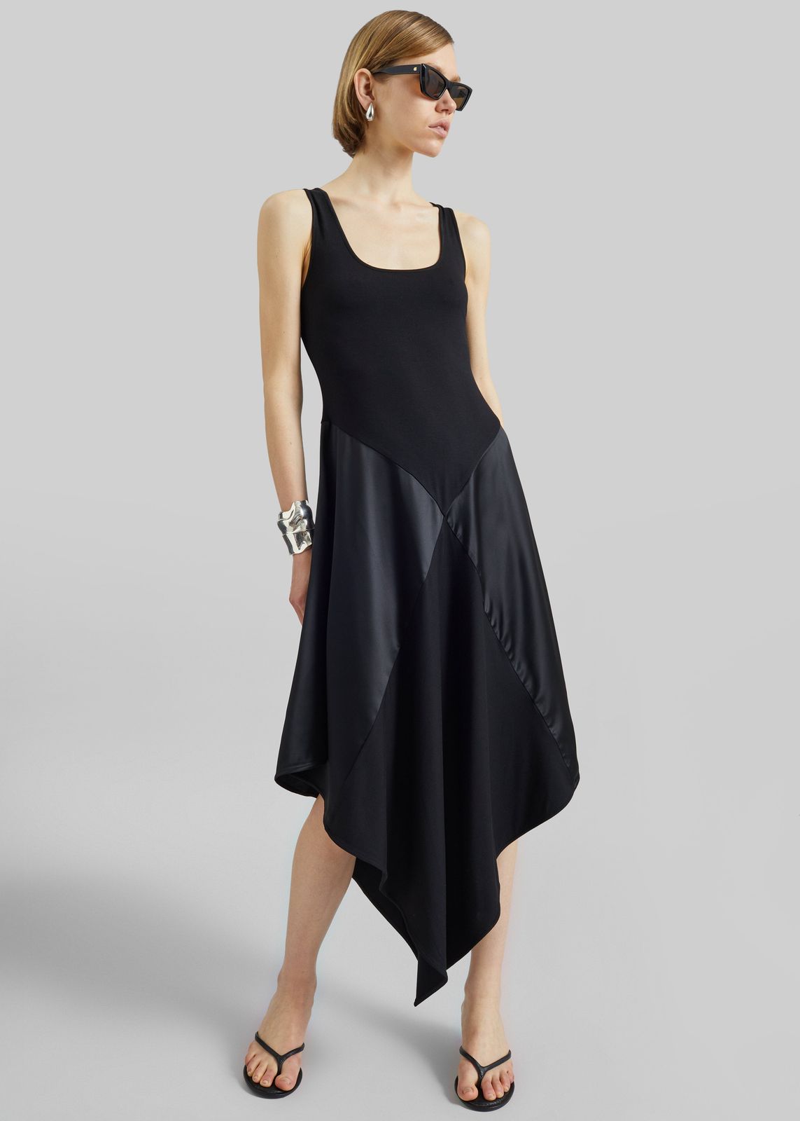 Bevza Square Dress - Black