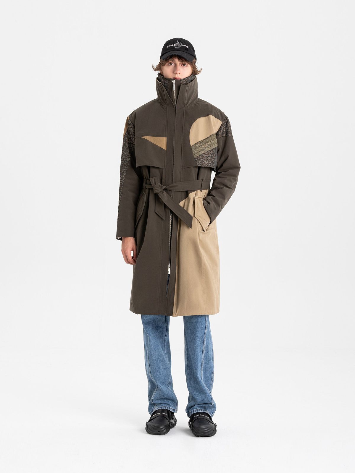QUILTED PANEL COAT