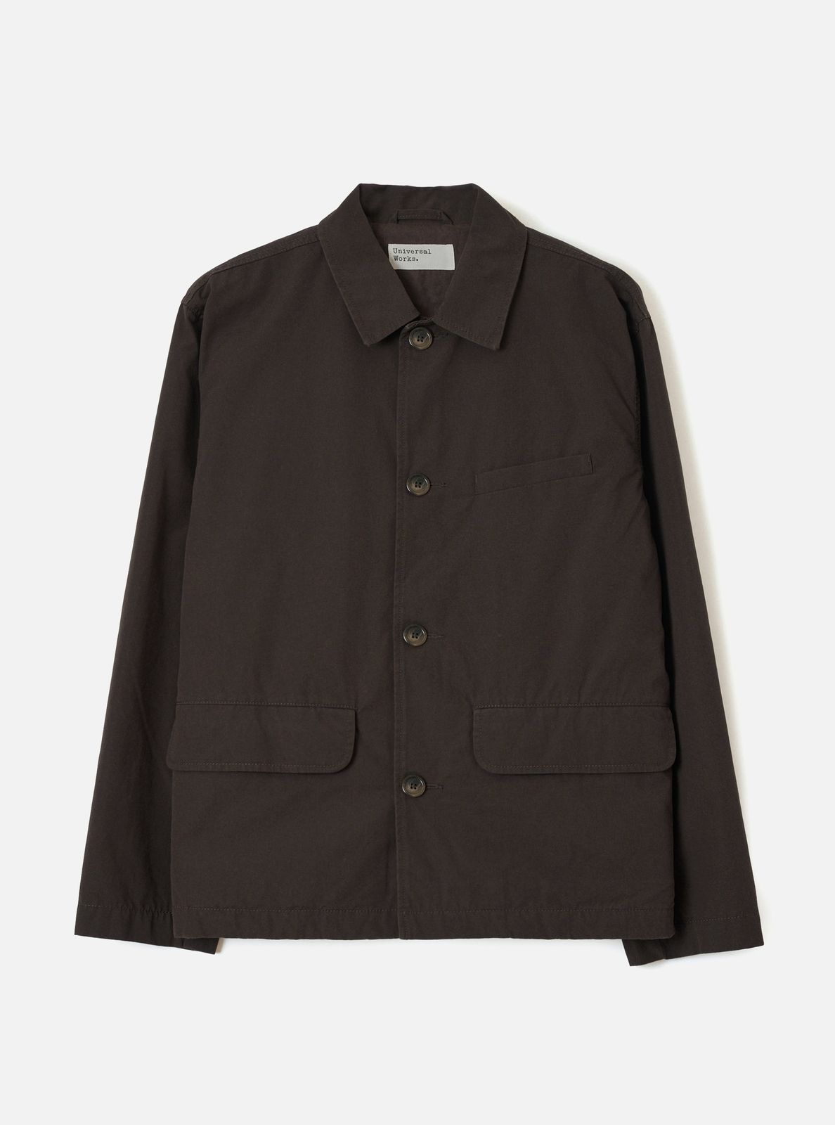 Brown Micro Canvas Warmus Jacket