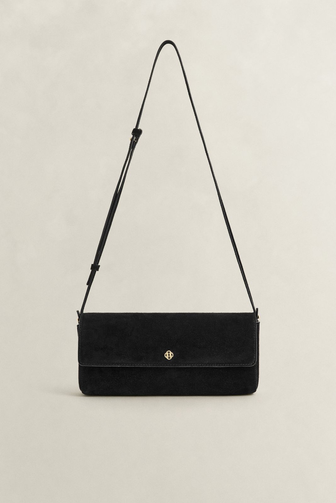 Suede Clutch - BLACK