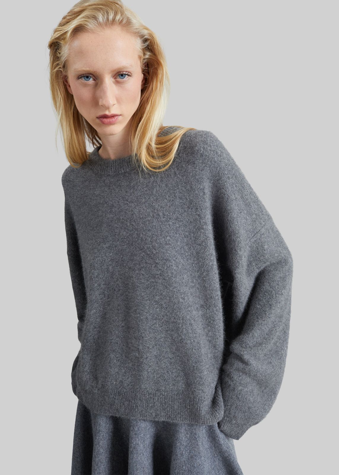 By Malene Birger Bradley Wool Sweater - Grey Melange