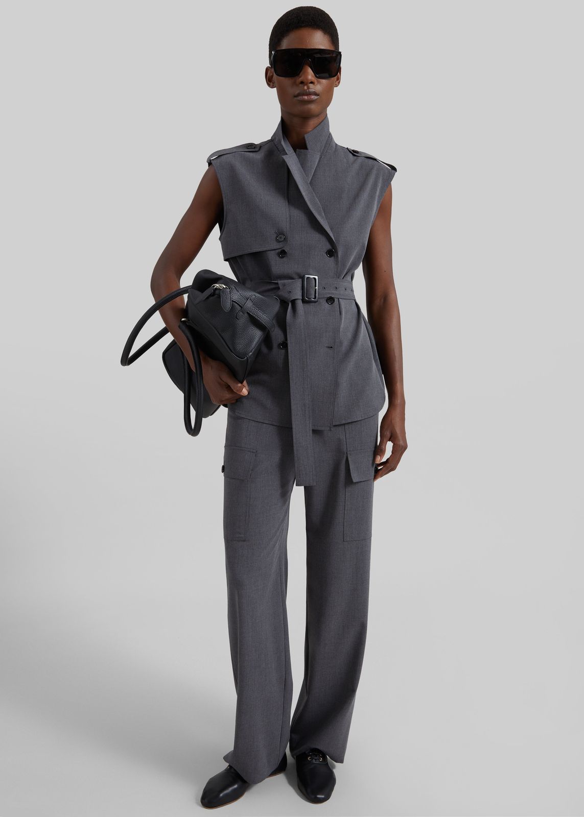 Holborn Cargo Pants - Grey Melange