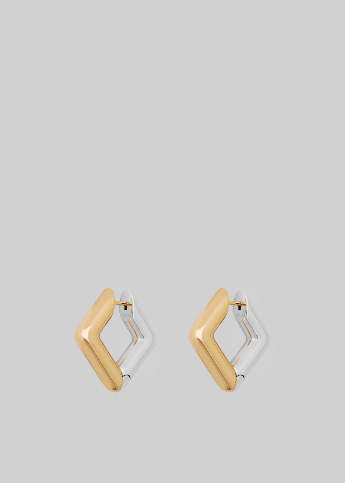 Bevza Square Earrings - Gold/Silver