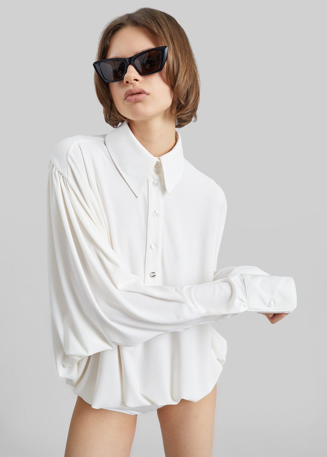 Coperni Draped Boxy Body - White