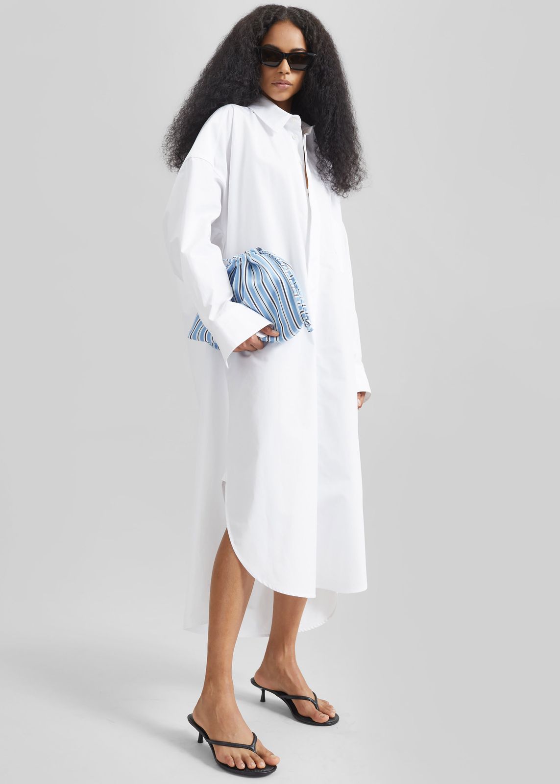 Bloom Organic Cotton Shirt Dress - White