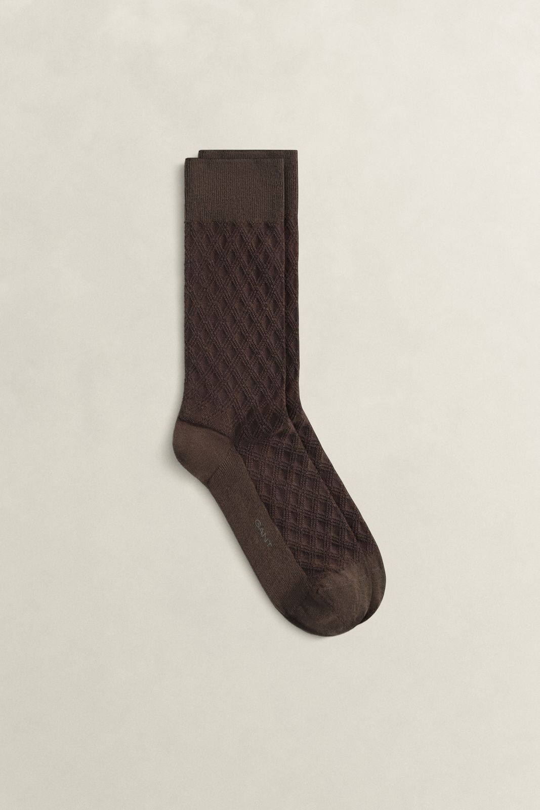 Plaid Mercerized Socks - MARINE