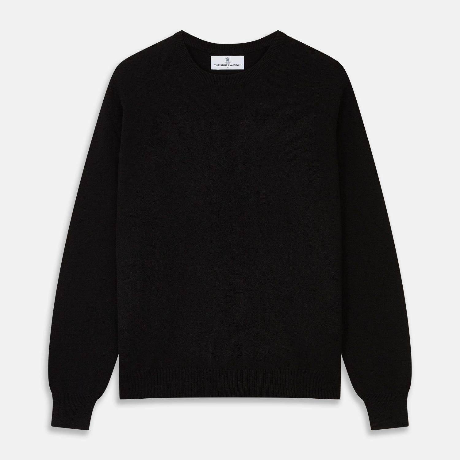 Black Crew Neck Cashmere Jumper