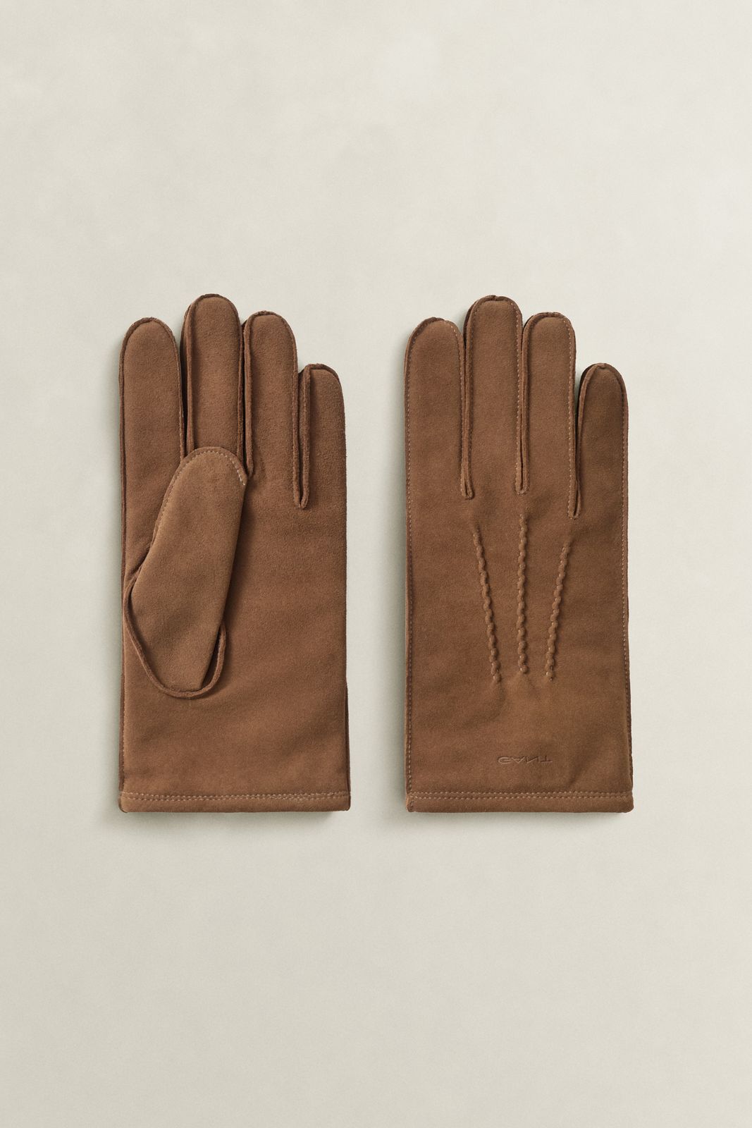 Cashmere Lined Suede Gloves - BLACK