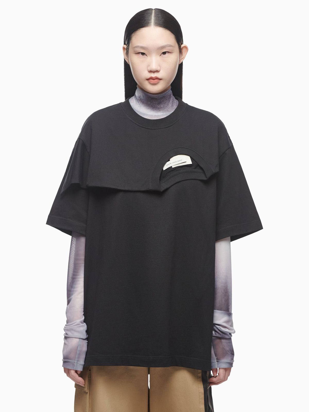 DOUBLE CREW NECK T-SHIRT