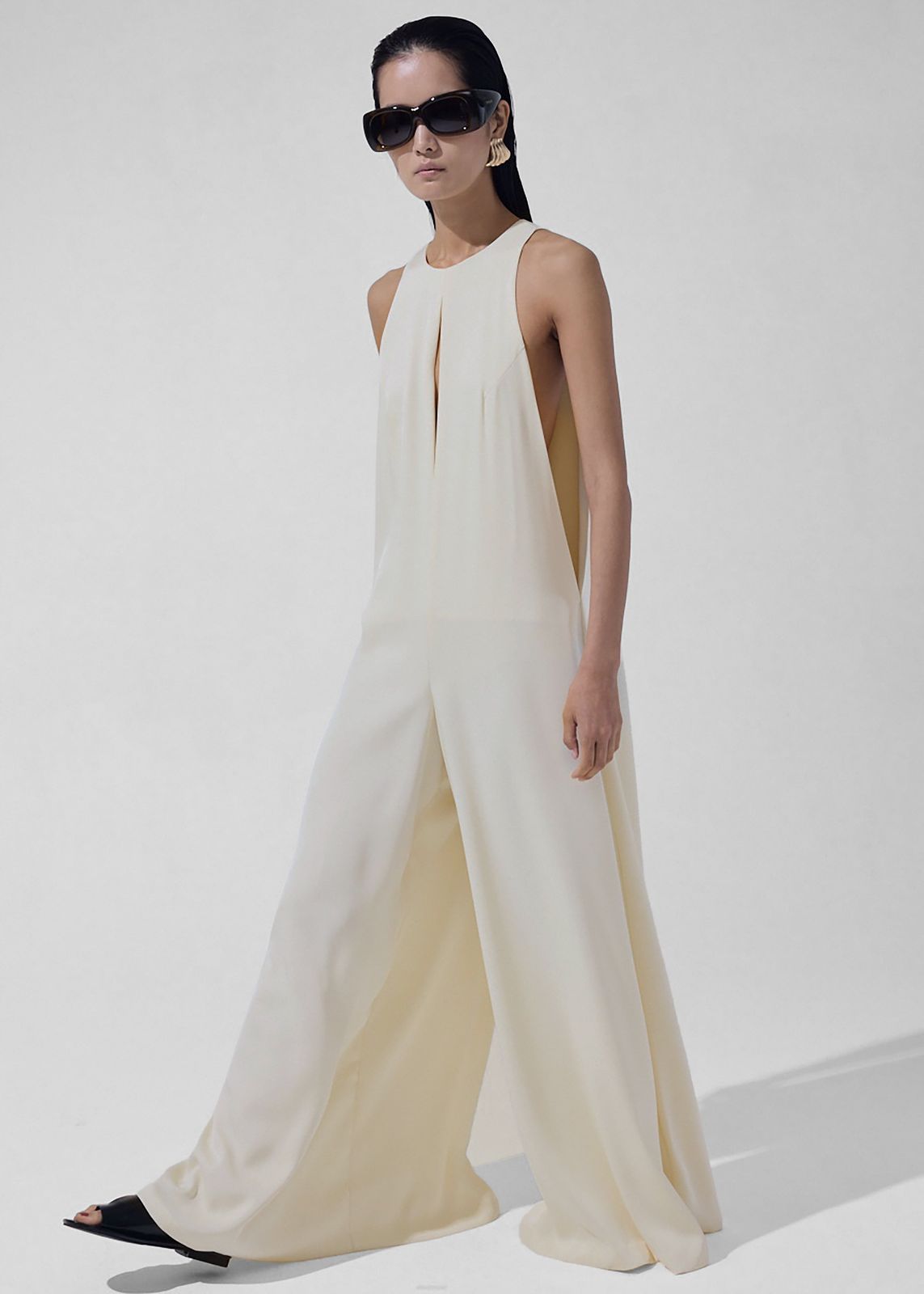 Mayan Wide Leg Jumpsuit - Ivory