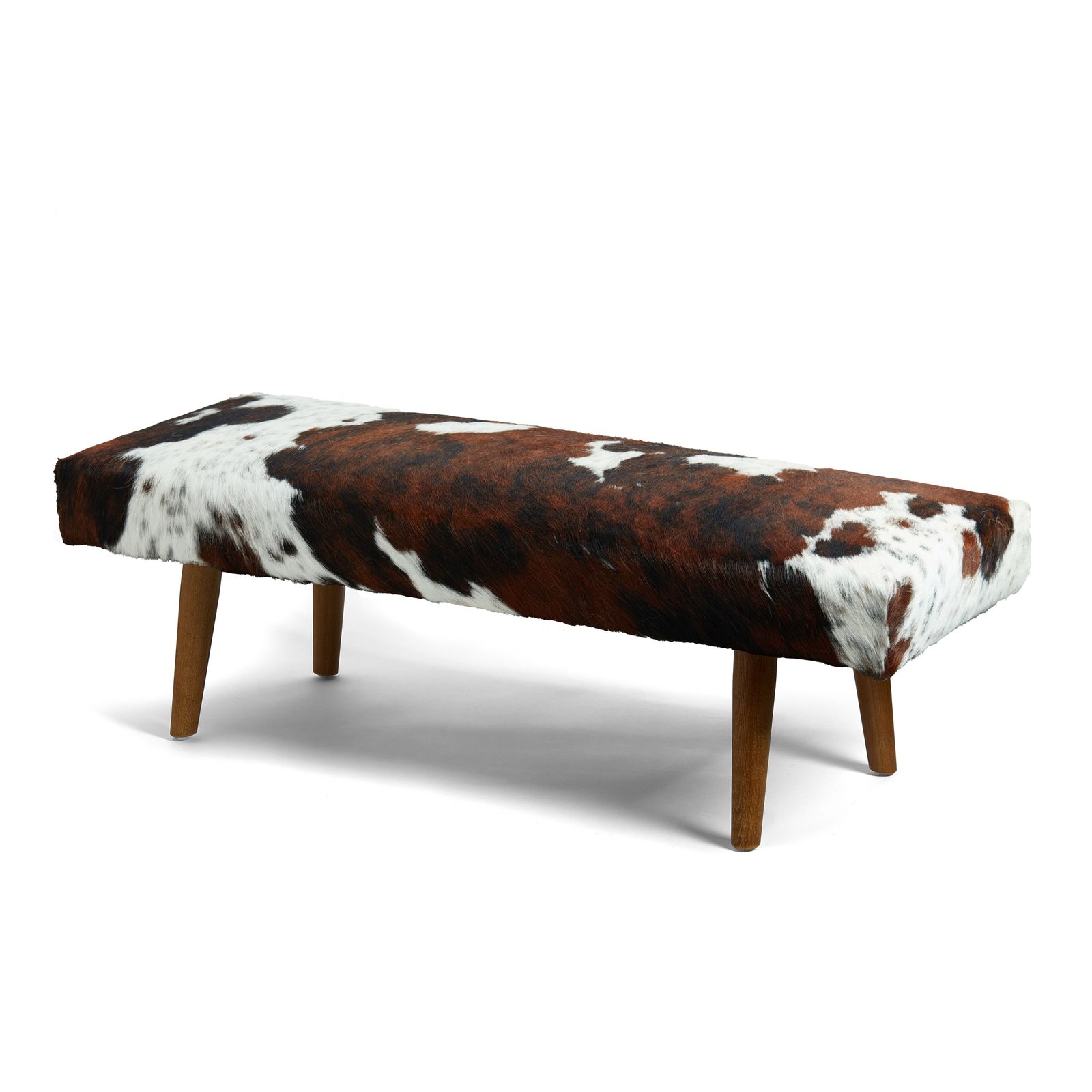 Handmade Cowhide Bedstool