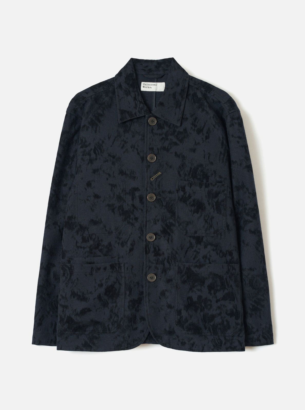 Black Be Bop Wool Mix Og Bakers Chore Jacket