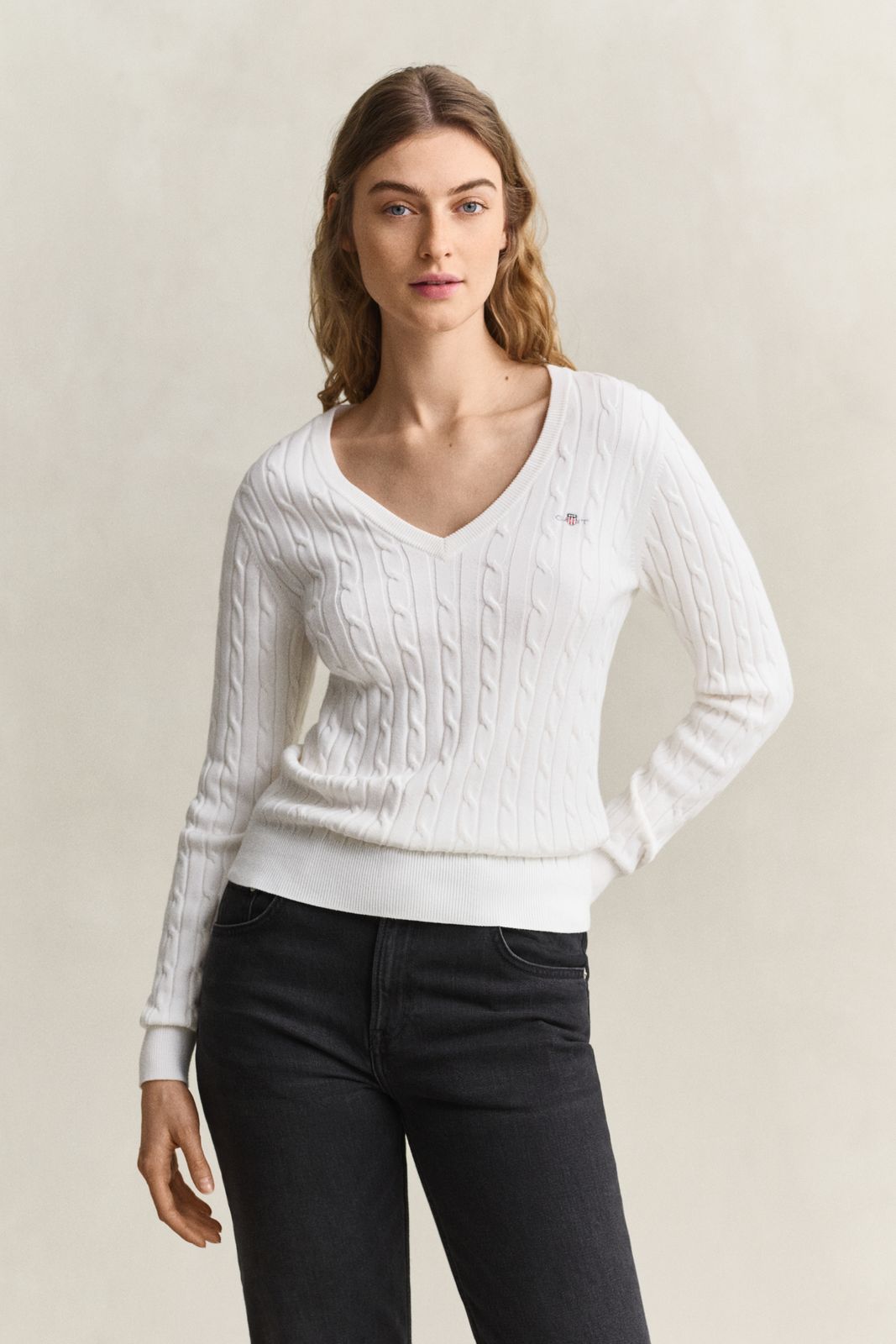 Classic Cable Knit Sweater - MOSSY GREEN